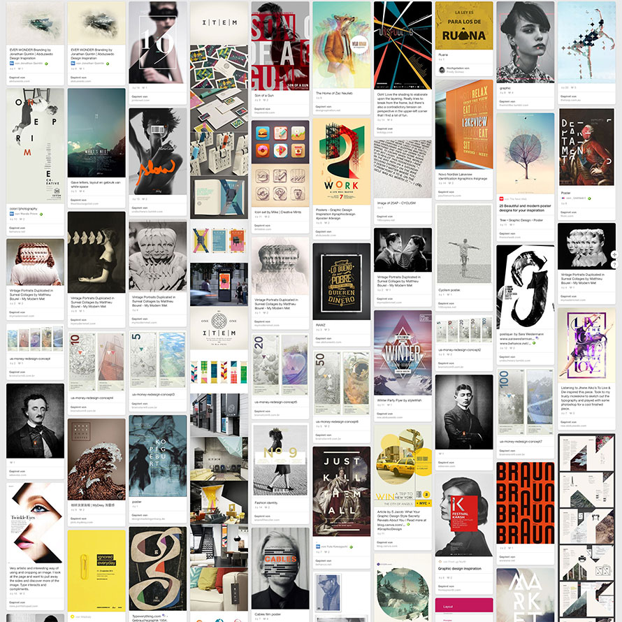 Pinterest als Inspiration für Grafikdesigner