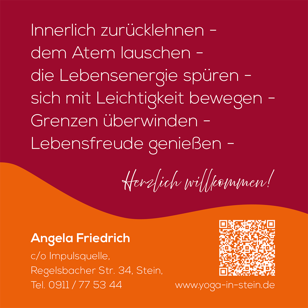 Flyergestaltung für Yogastudio - Grafikerin Fürth