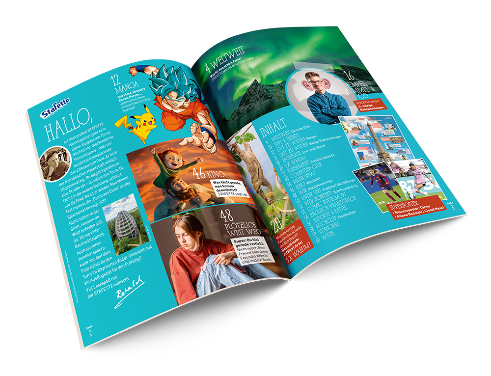 Magazingestaltung Stafette - Grafikerin Fürth