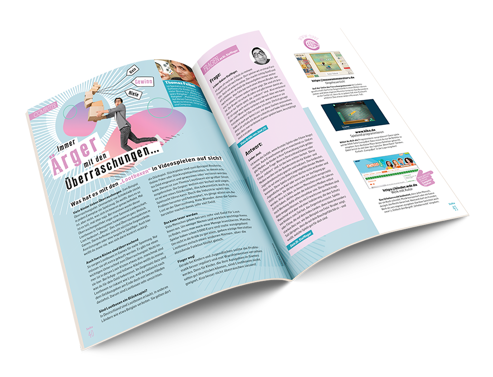 Magazingestaltung Stafette - Grafikerin Fürth