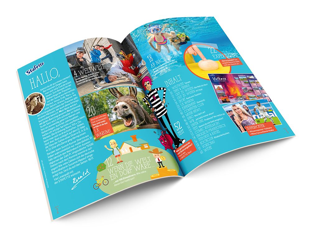 Magazingestaltung Stafette - Grafikerin Fürth