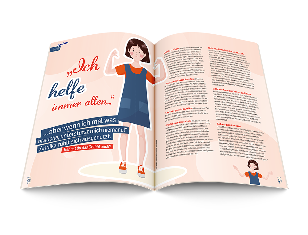 Magazingestaltung Stafette - Grafikerin Fürth